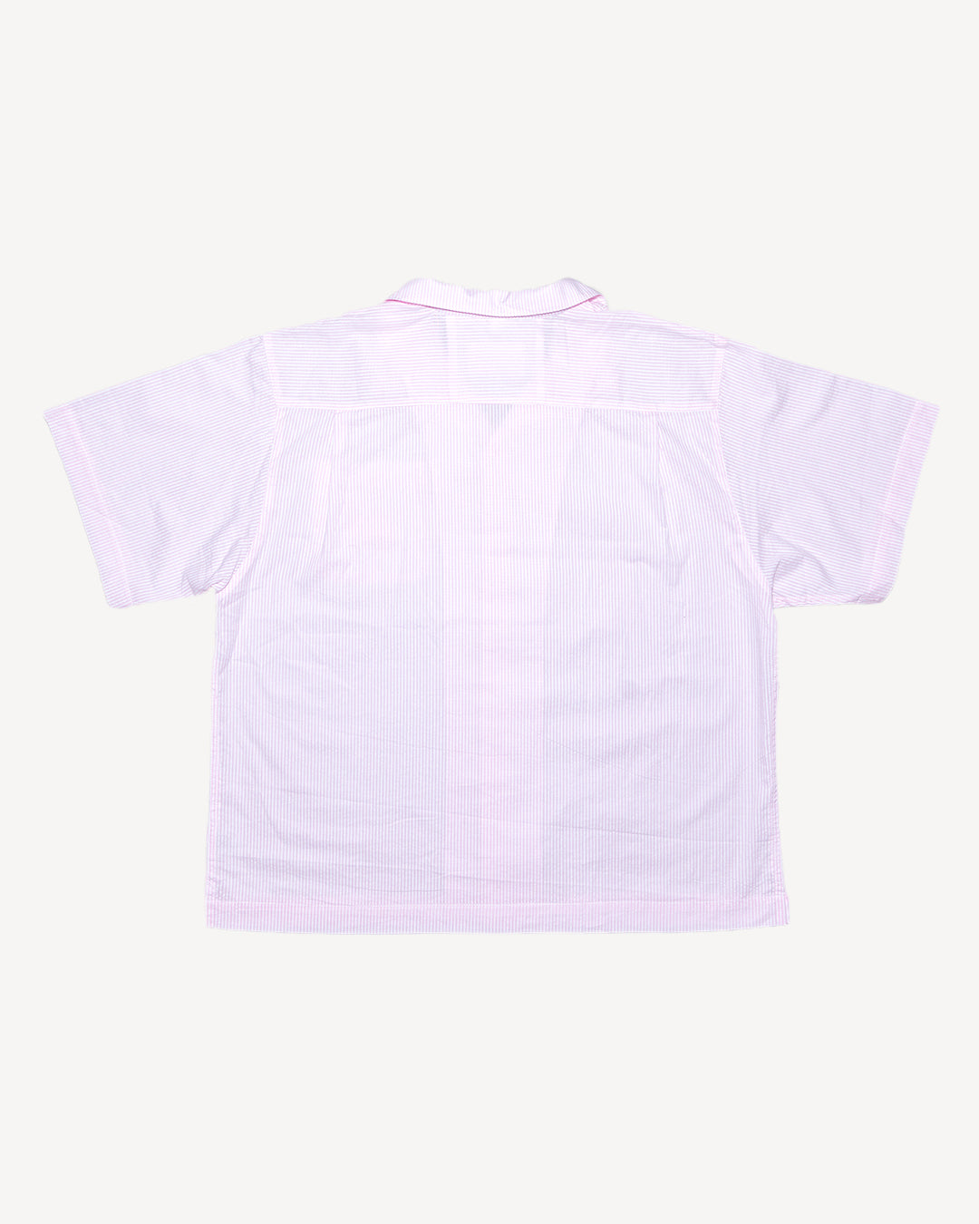 Seersucker Shirt in Dusty Pink