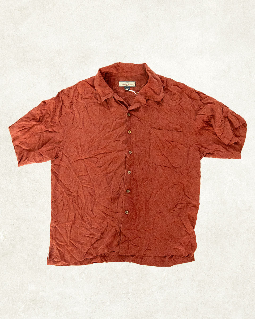 Maroon Red Open Collar Shirt